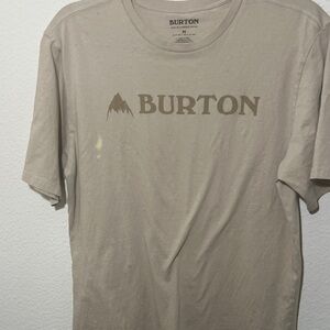 Burton Men's size M Beige Short Sleeve Tee
